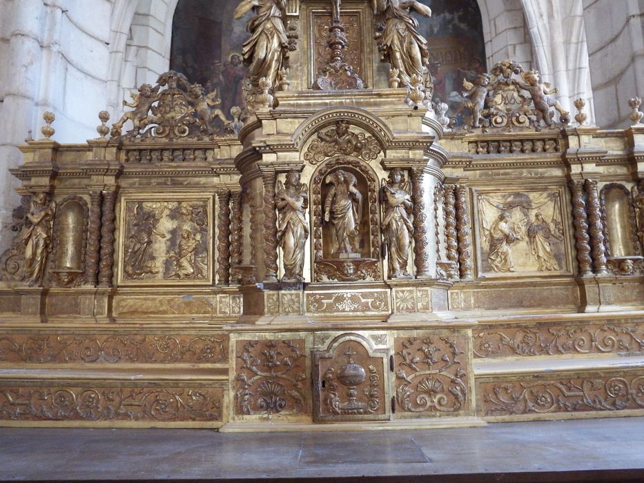 retable, tabernacle, exposition, vue partielle