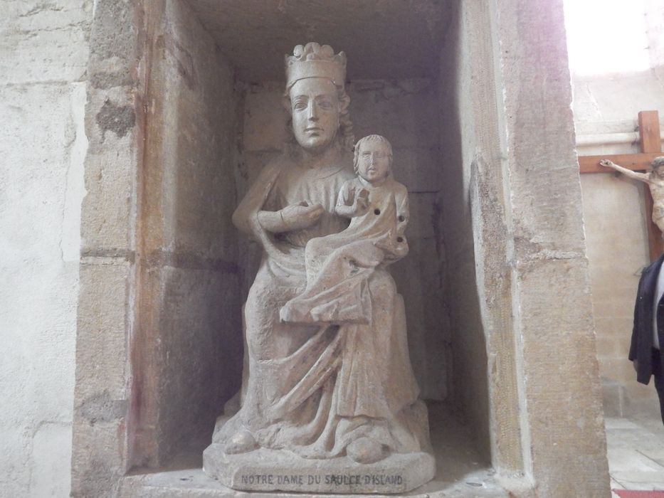 statue : Vierge à l'Enfant dite Notre-Dame du Saulce d'Island