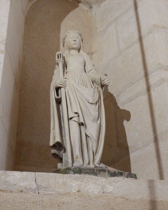 Statue : Sainte Brigide, style champenois