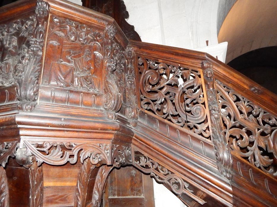 chaire à prêcher, vue partielle