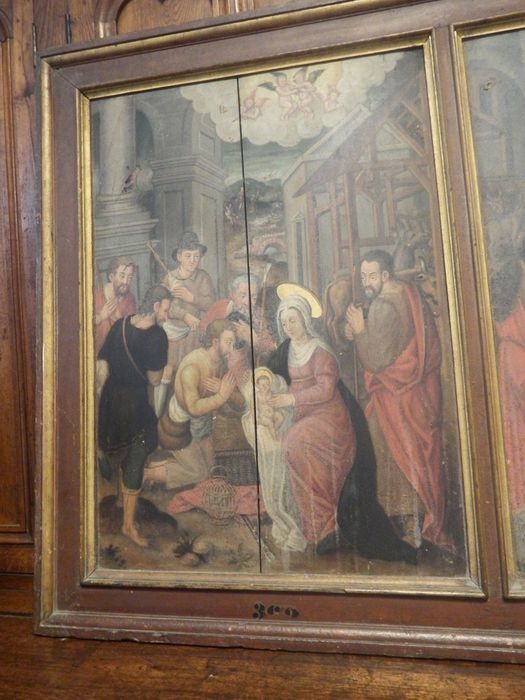 triptyque : Adoration des bergers