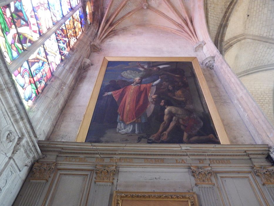 tableau : Saint Germain l'Auxerrois délivrant des prisonniers