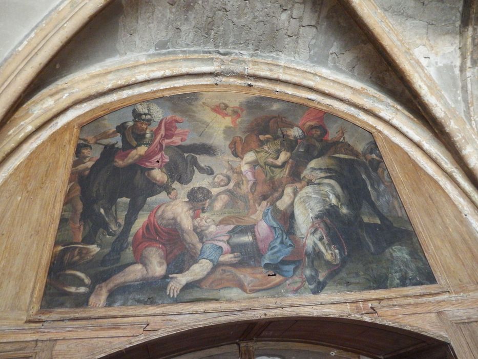 tableau : Saint Paul terrassé sur le chemin de Damas