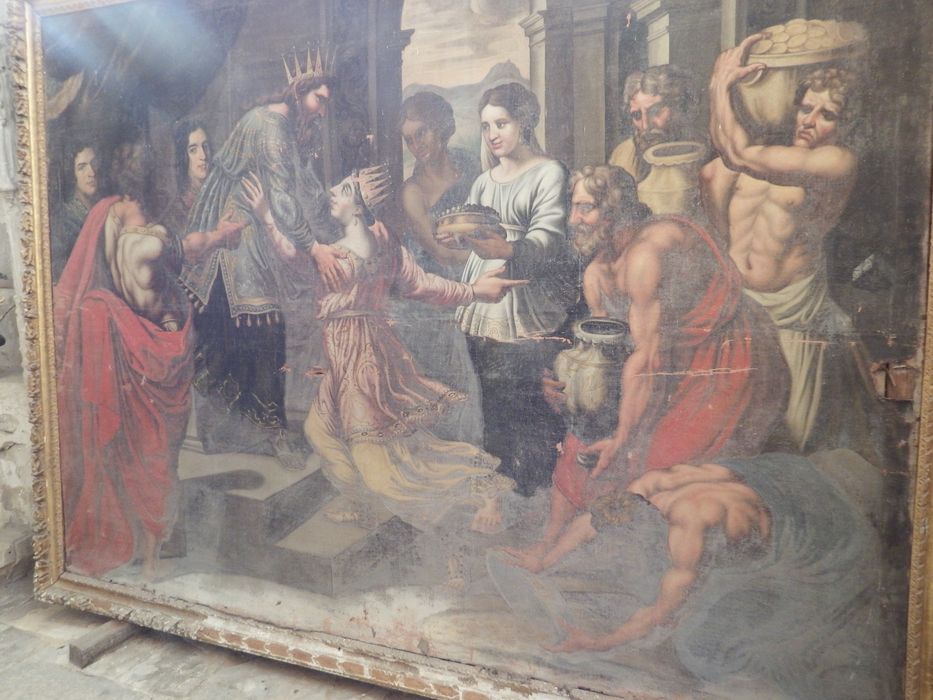 tableau : Visite de la Reine de Saba à Salomon