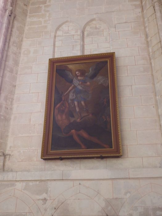 tableau : Archange (Saint Michel?) et démon