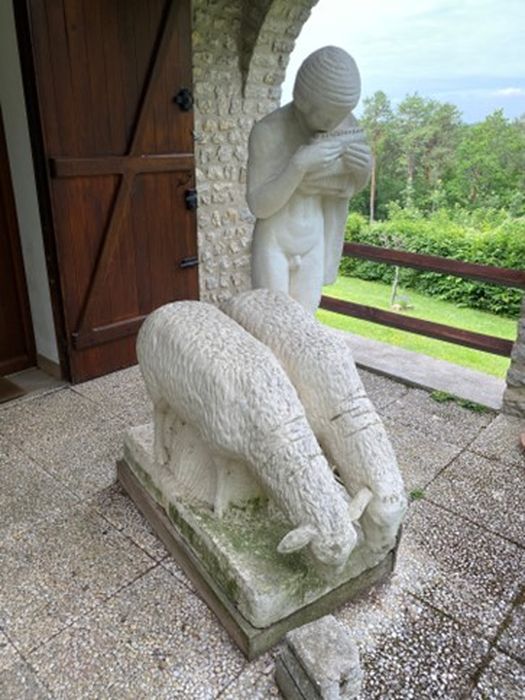 sculpture : Le Berger - © Ministère de la Culture (France), Conservation des antiquités et des objets d’art de l’Essonne – Tous droits réservés
