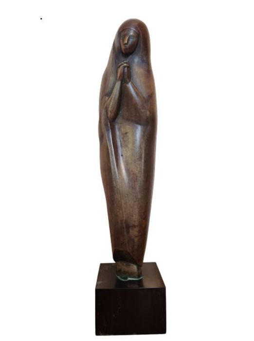 sculpture : La Vierge - © Ministère de la Culture (France), Conservation des antiquités et des objets d’art de l’Essonne – Tous droits réservés