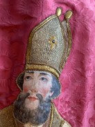 bannière de procession : Saint-Spire, détail