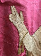 bannière de procession : Saint-Spire, détail