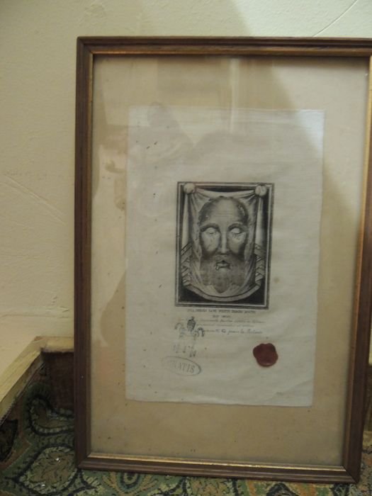 Cadre : représentation du visage du Christ