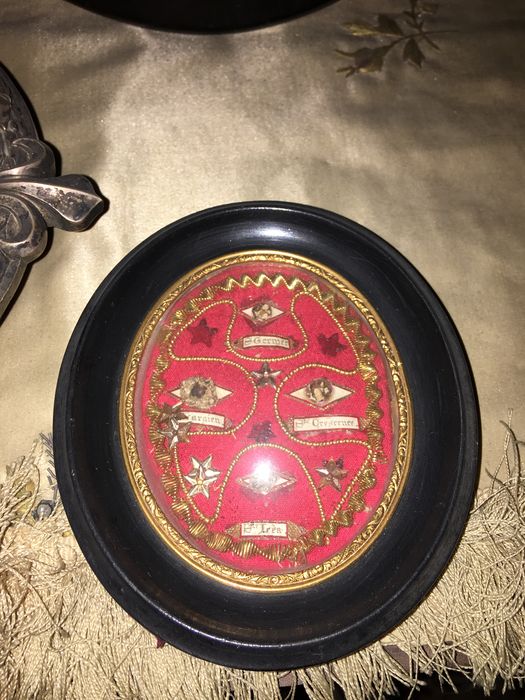 cadre-médaillon : St Germer, Ste Léa, St Largien, Ste Crescence