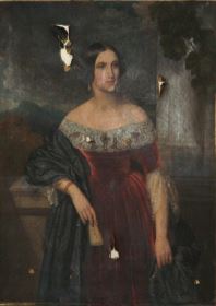 tableau : Portrait de Marie de Lemanska, marquise de Sanzillon