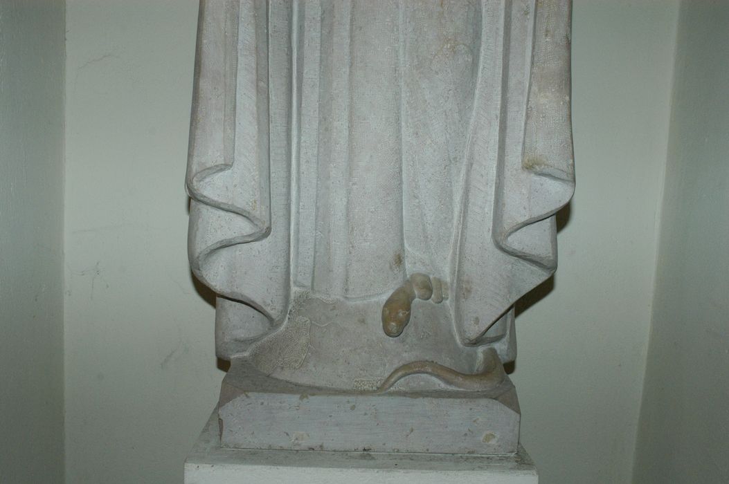 statue : Immaculée Conception, détail - © Ministère de la Culture (France), Conservation des antiquités et des objets d’art de Seine-Saint-Denis  – Tous droits réservés 