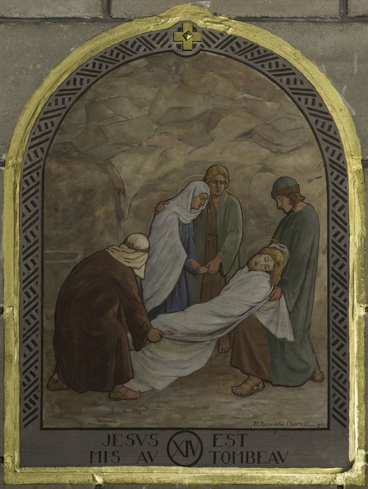 tableau (chemin de croix), détail de la station 6