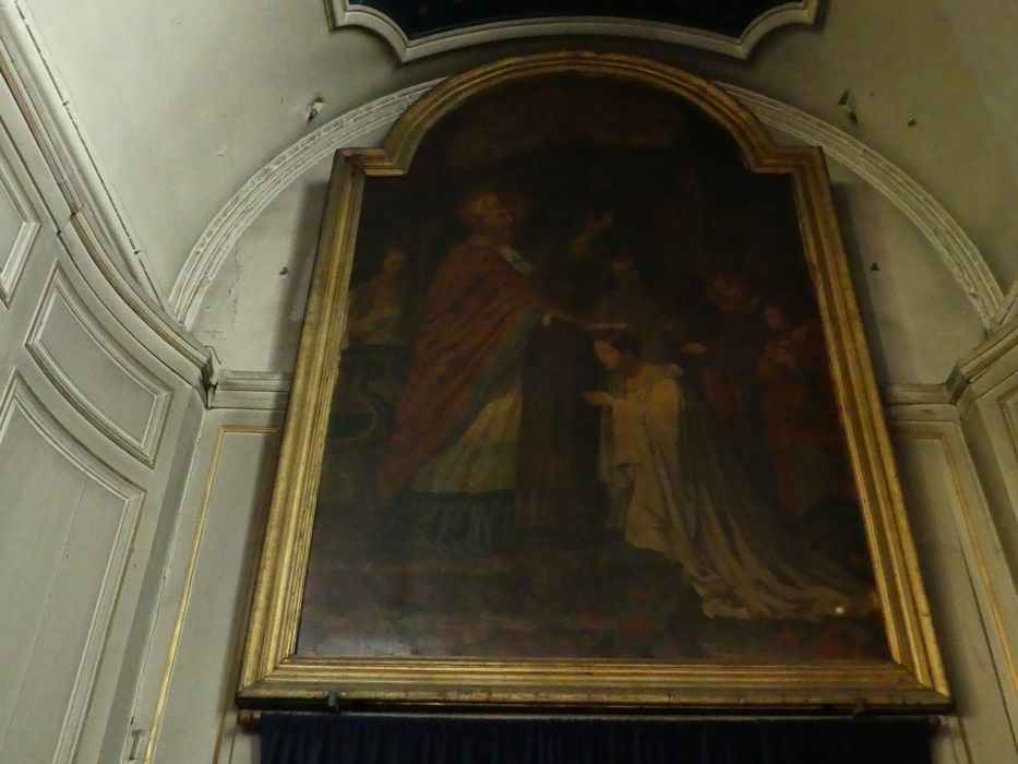 tableau : Saint Médard couronnant la rosière