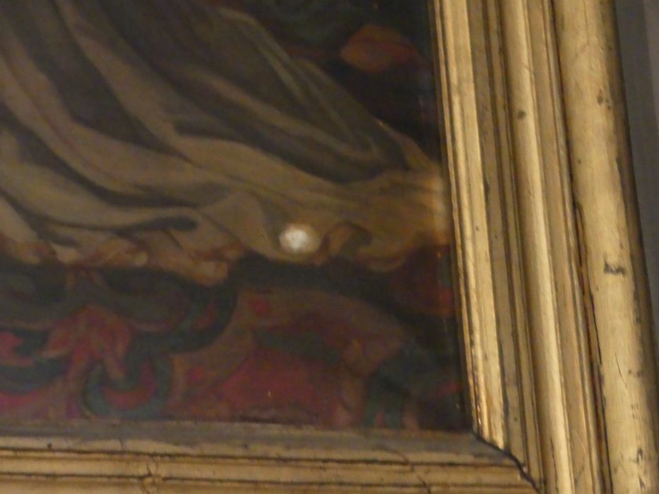 tableau : Saint Médard couronnant la rosière, détail