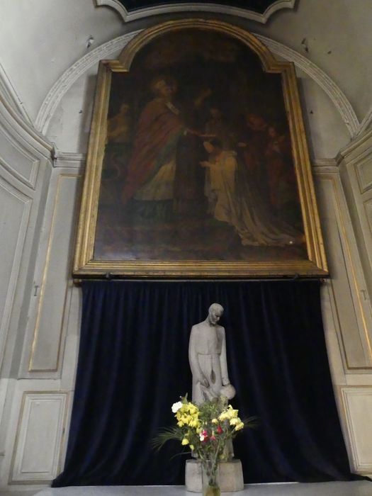 tableau : Saint Médard couronnant la rosière