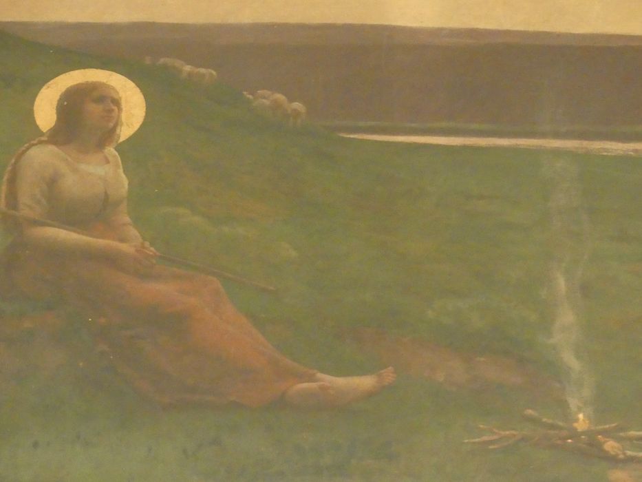 tableau : Sainte Geneviève gardant ses moutons - © Ministère de la Culture (France), Conservation des antiquités et des objets d’art de Seine-Saint-Denis – Tous droits réservés
