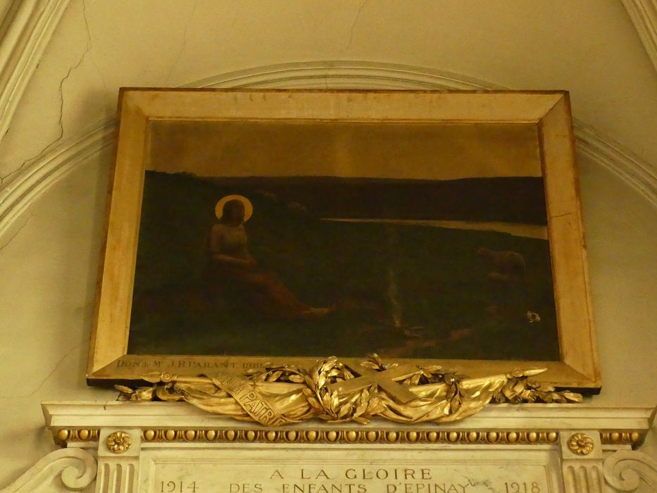 tableau : Sainte Geneviève gardant ses moutons - © Ministère de la Culture (France), Conservation des antiquités et des objets d’art de Seine-Saint-Denis  – Tous droits réservés 