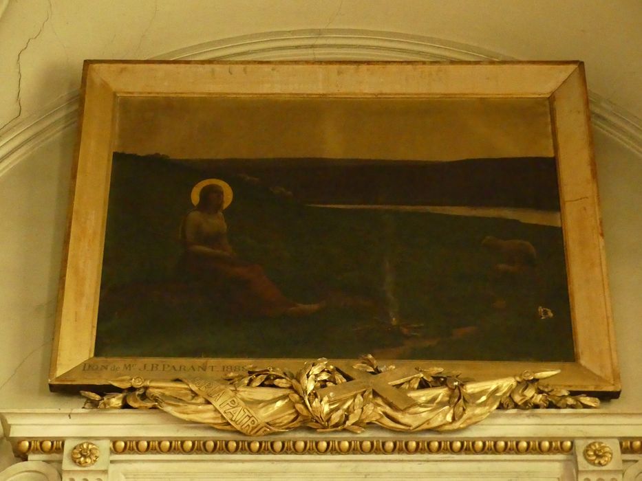 tableau : Sainte Geneviève gardant ses moutons - © Ministère de la Culture (France), Conservation des antiquités et des objets d’art de Seine-Saint-Denis  – Tous droits réservés 