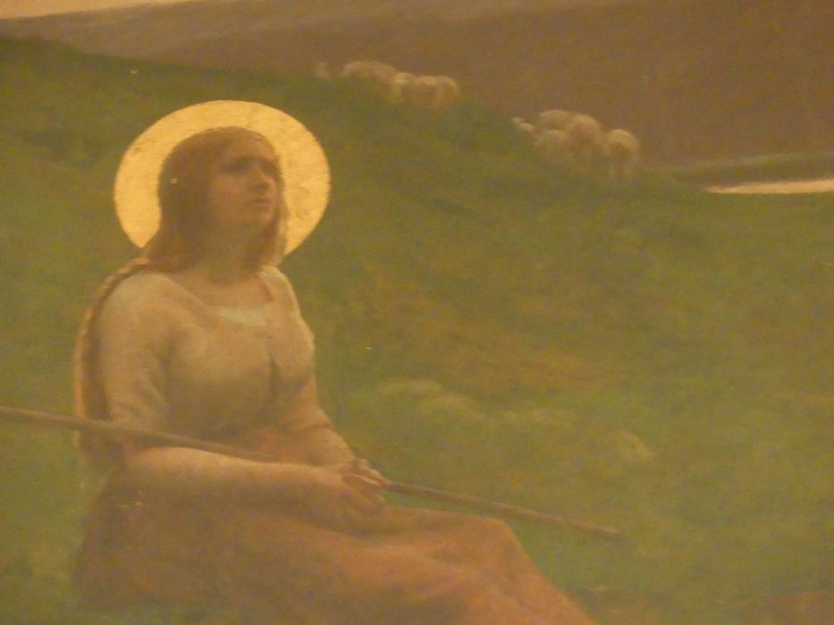 tableau : Sainte Geneviève gardant ses moutons, vue partielle
