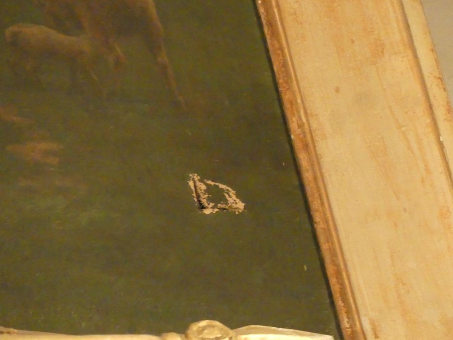 tableau : Sainte Geneviève gardant ses moutons, détail
