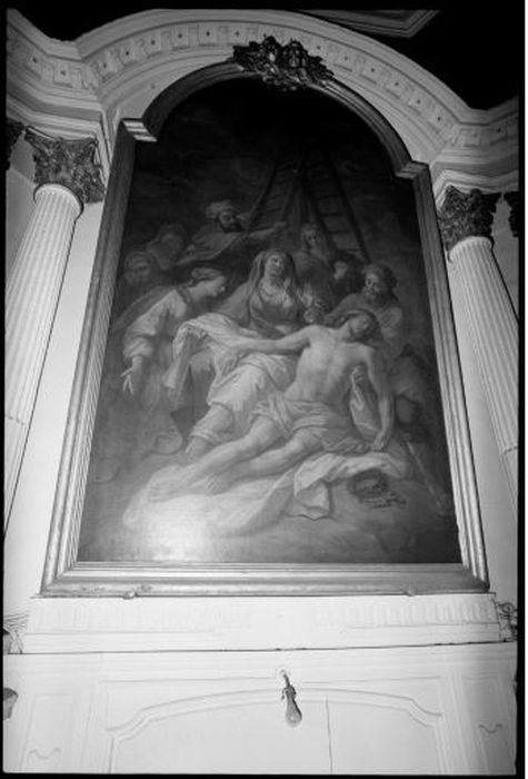tableau : la Descente de Croix - © Ministère de la Culture (France), Conservation des antiquités et des objets d’art de Seine-Saint-Denis – Tous droits réservés