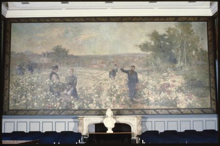 peinture monumentale : Cueillette des roses