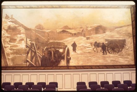 peinture monumentale : Carrières en hiver
