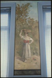 peinture monumentale : Porteuse de fruits