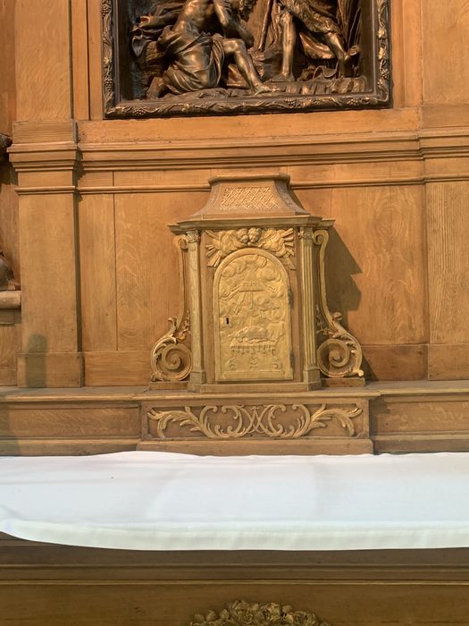 retable latéral nord, détail du tabernacle