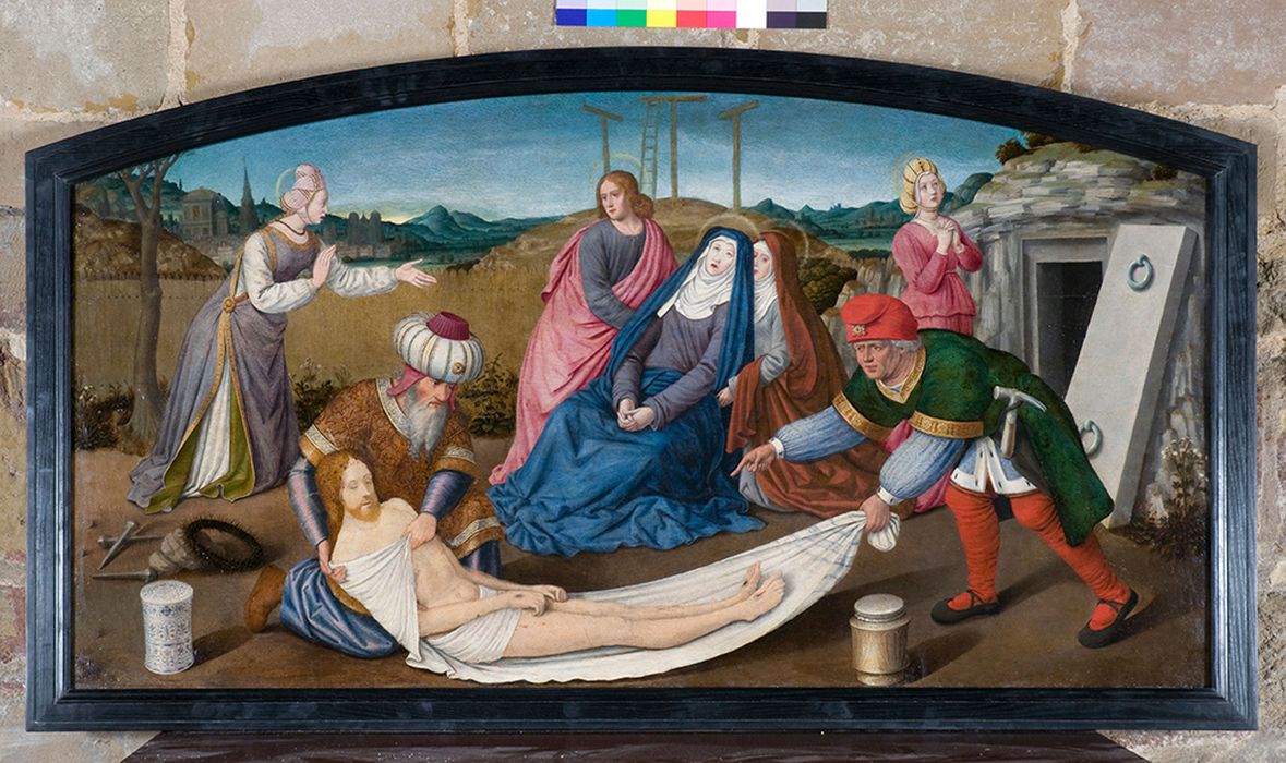 tableau : Mise au tombeau (la) - © Ministère de la Culture (France), Conservation des antiquités et des objets d’art du Val-d’Oise – Tous droits réservés 