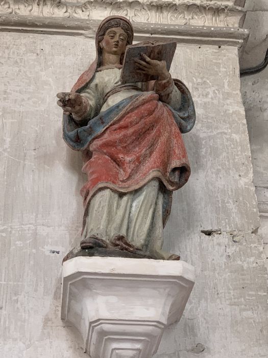 statue : Sainte Geneviève - © Ministère de la Culture (France), Conservation des antiquités et des objets d’art du Val-d’Oise – Tous droits réservés 