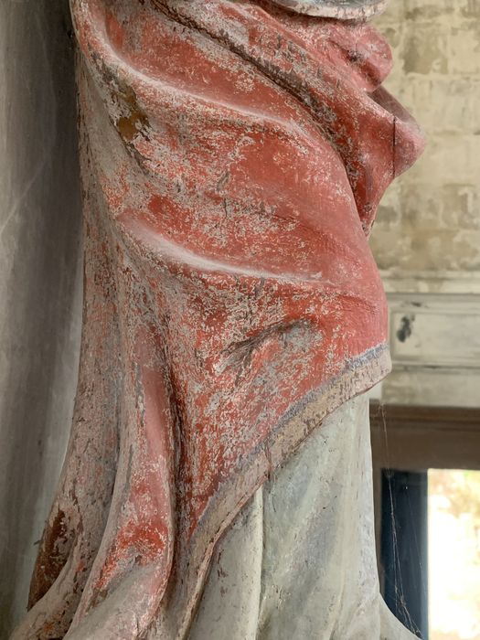 statue : Sainte Geneviève, détail