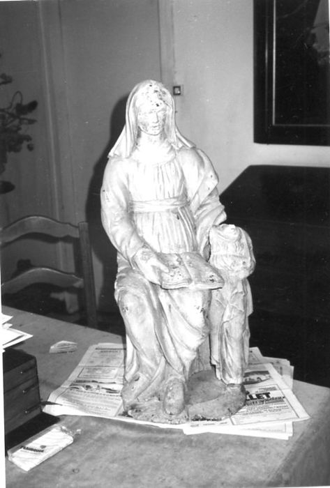 groupe sculpté : Education de la Vierge