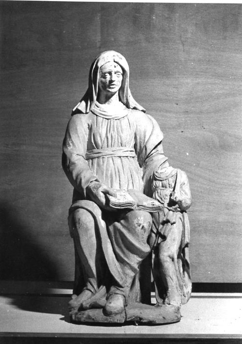 groupe sculpté : Education de la Vierge