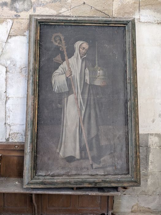 tableau : Saint Bernard de Clairvaux - © Ministère de la Culture (France), Conservation des antiquités et des objets d’art du Val-d’Oise – Tous droits réservés 