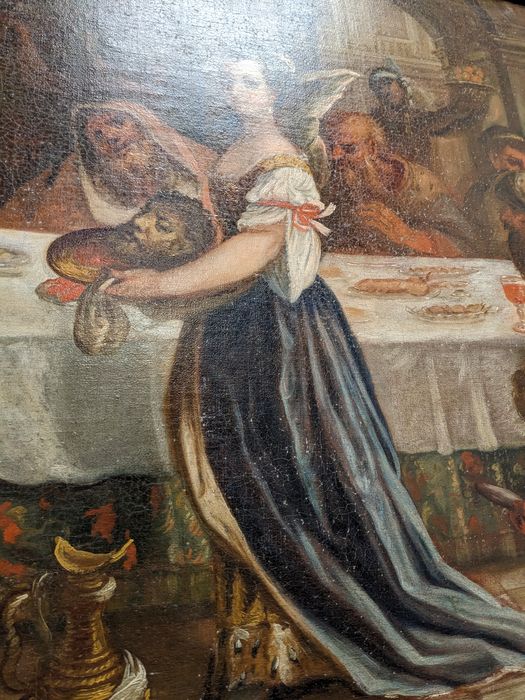tableau : Salomé apporte à Hérodiade la tête de saint Jean-Baptiste, détail