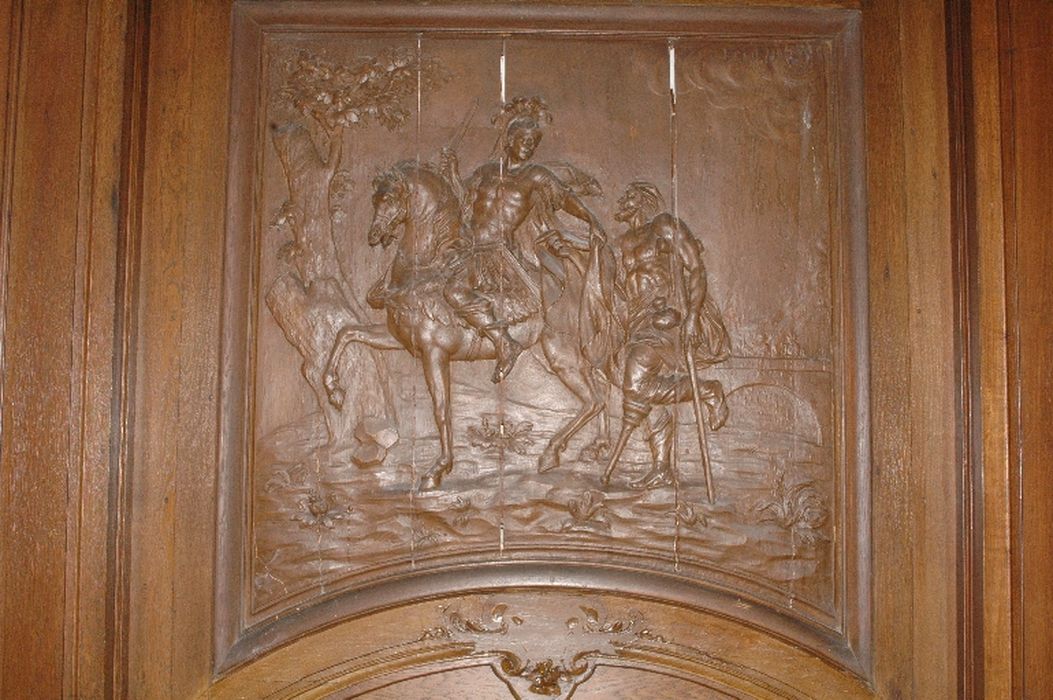 bas-relief : Charité de saint Martin