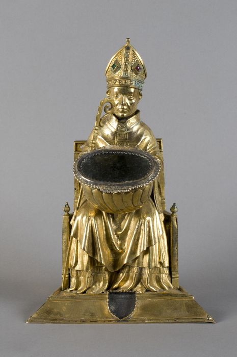 statue-reliquaire de saint Vivien, étui - © Ministère de la Culture (France), Conservation des antiquités et des objets d’art du Val-d’Oise – Tous droits réservés 