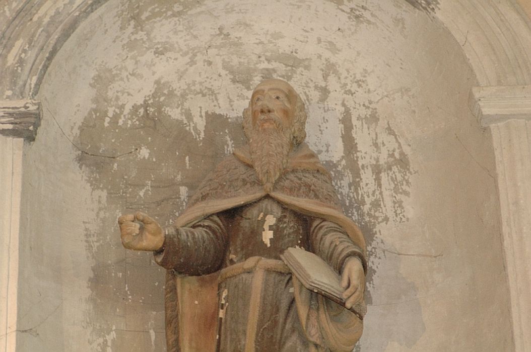 statue : saint Gilles, vue partielle