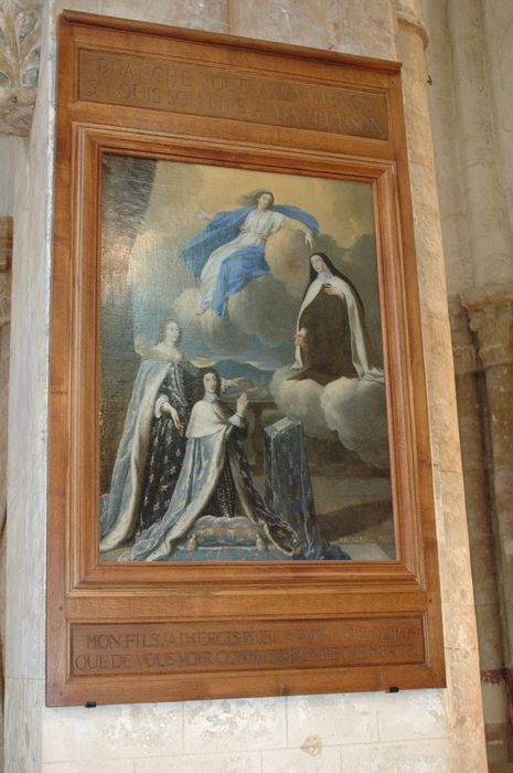 tableau ex-voto : sainte Thérèse intercédant pour la naissance du Dauphin