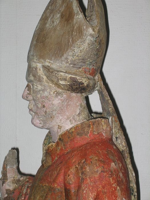 statue : Saint Martin, détail du profil gauche