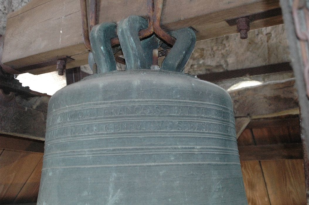 cloche, détail des inscriptions