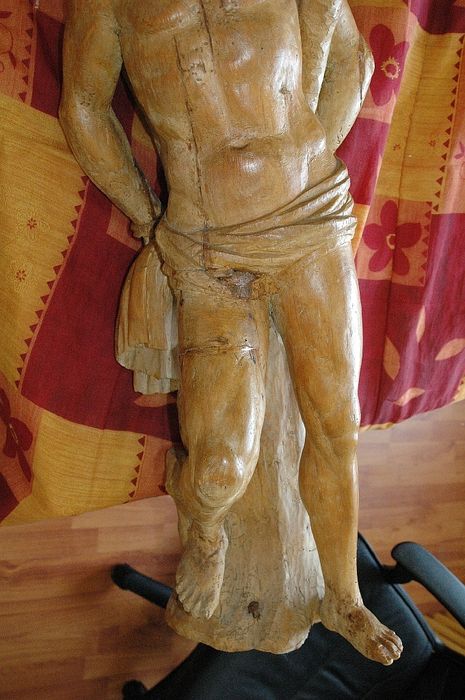 statue : saint Sébastien, détail