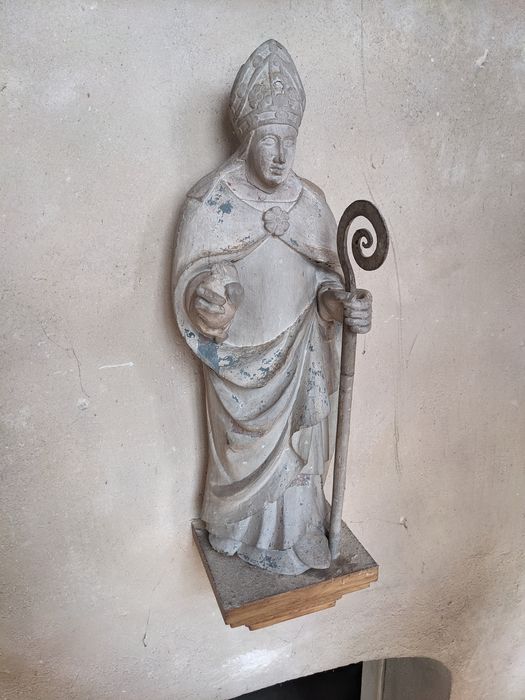 statue (statuette) : saint évêque