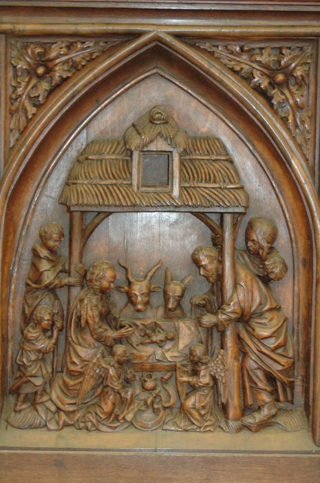 bas-relief : Adoration des bergers