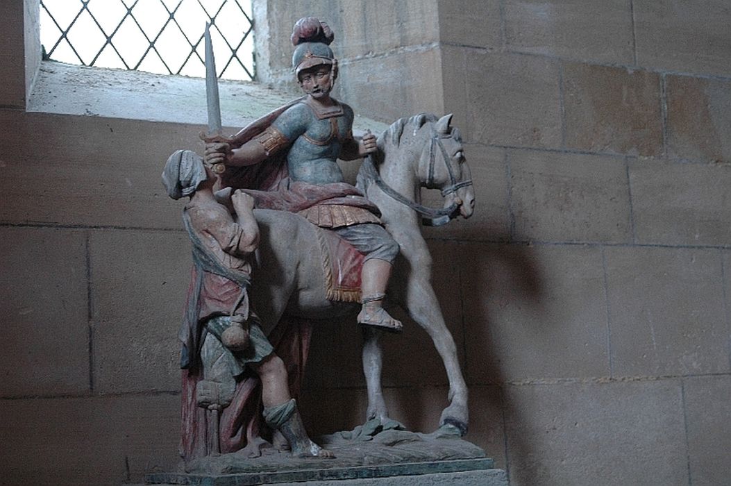 groupe sculpté : Charité de saint Martin - © Ministère de la Culture (France), Conservation des antiquités et des objets d’art du Val-d’Oise – Tous droits réservés 