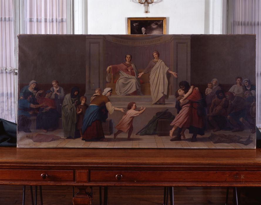 tableau : la Justice - © Ministère de la Culture (France), Conservation des antiquités et des objets d’art du Val-d’Oise – Tous droits réservés 