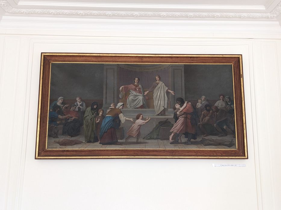 tableau : la Justice - © Ministère de la Culture (France), Conservation des antiquités et des objets d’art du Val-d’Oise – Tous droits réservés 